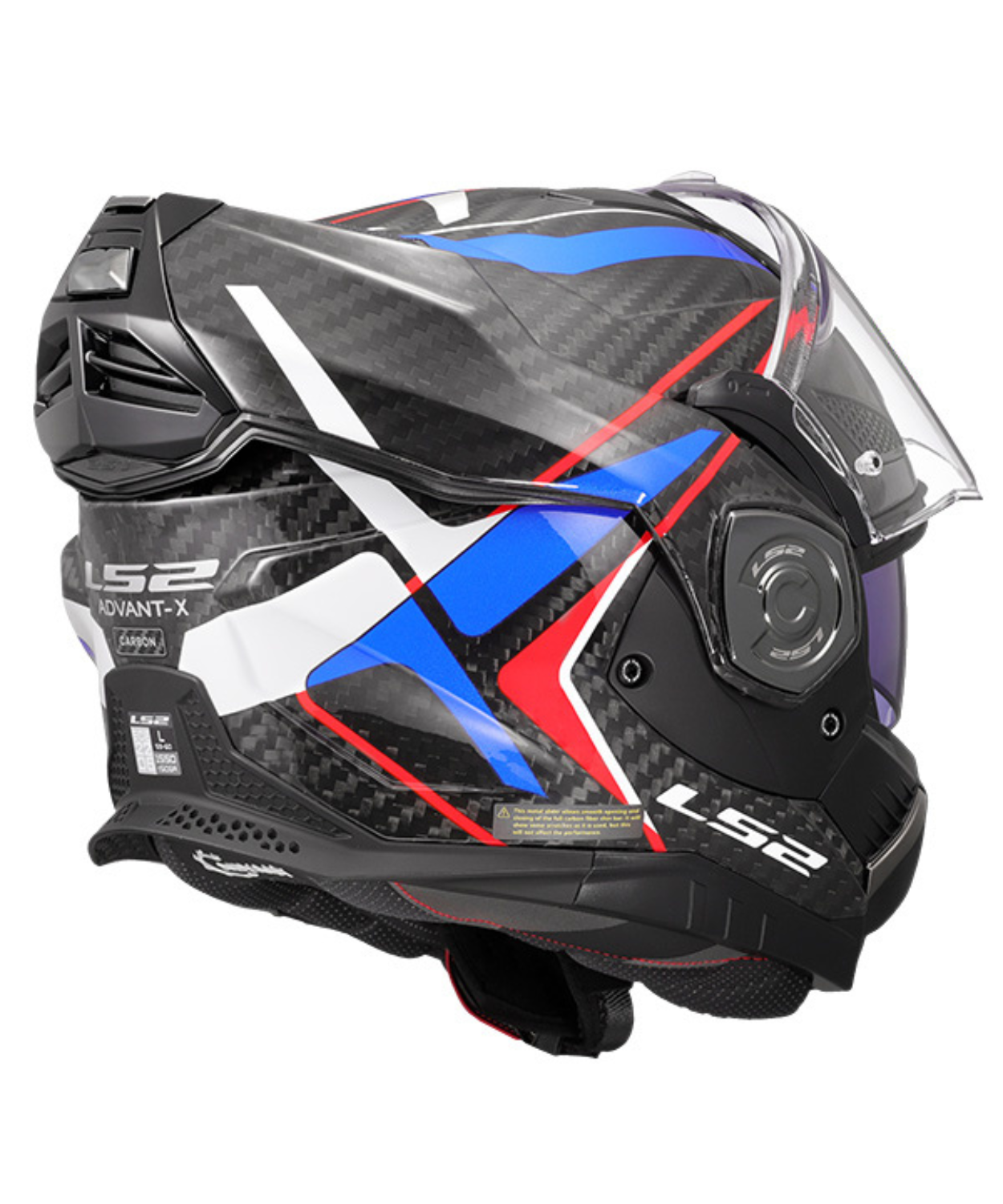 LS2 FF901 Advant X Carbon Fiber Future II Helmet (ECE 22.06) - Gloss Black Blue Red