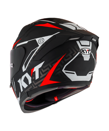 KYT Striker #02 Helmet - Matt Black Red