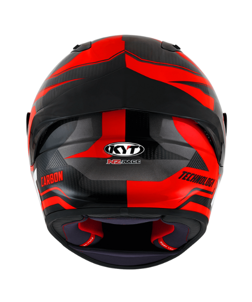 KYT NZ Race Carbon Competition Helmet - Gloss Red - KYT Helmets