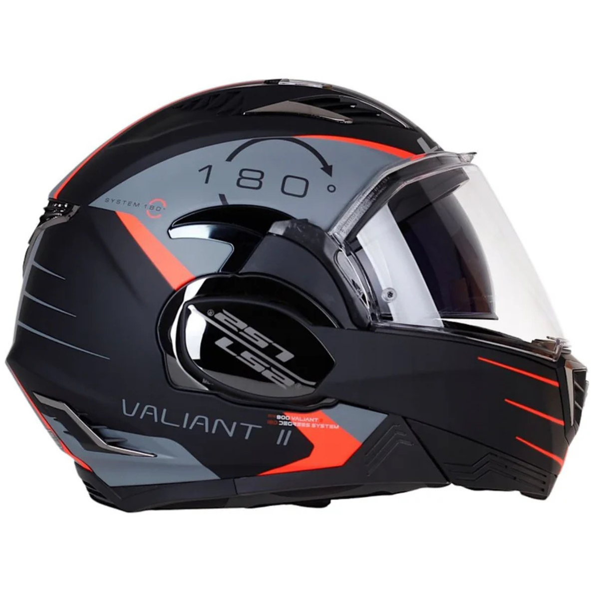 LS2 FF900 Valiant II Codex Helmet - Matt Black Titanium - LS2