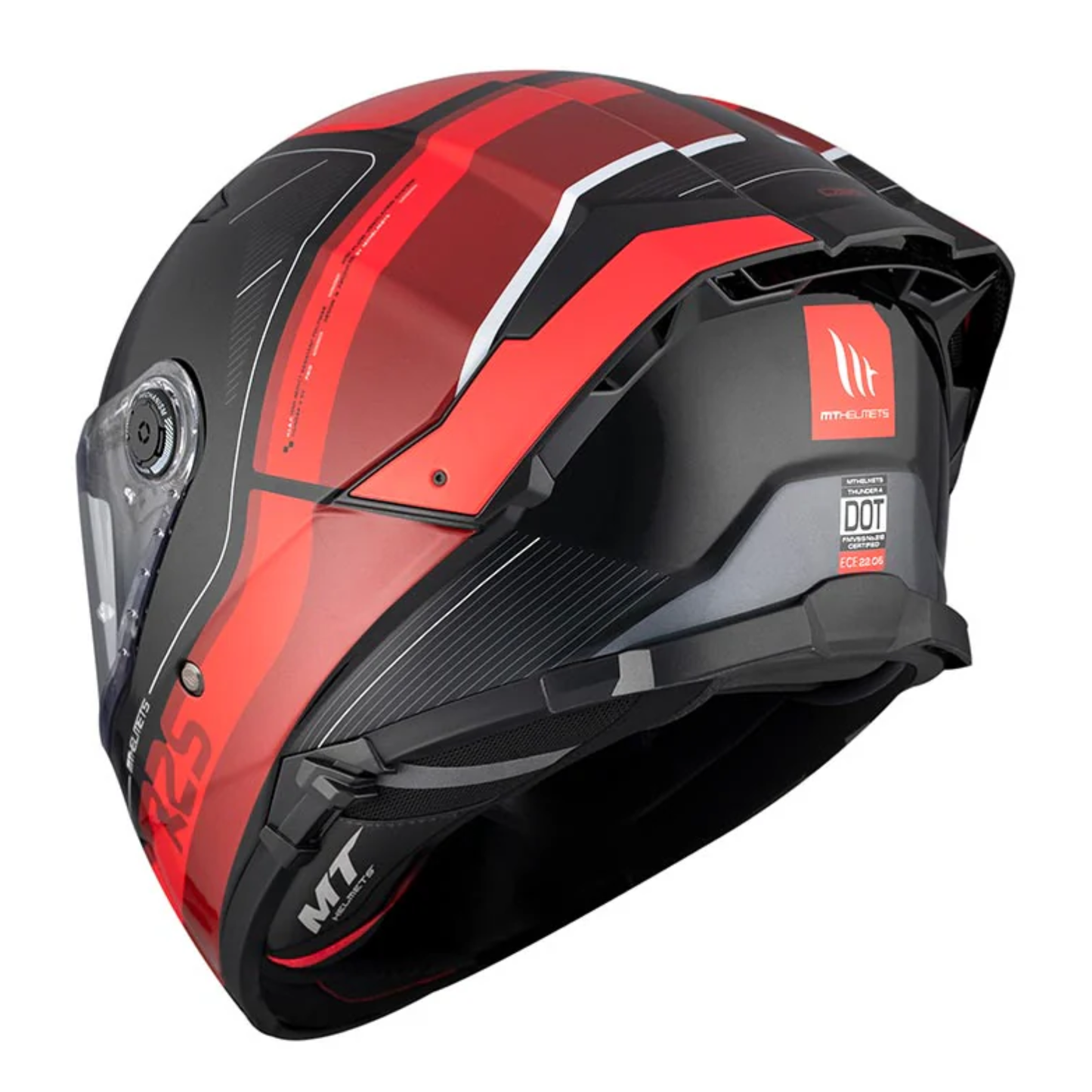 MT Thunder 4 SV R25 B35 Helmet - Gloss Red Black