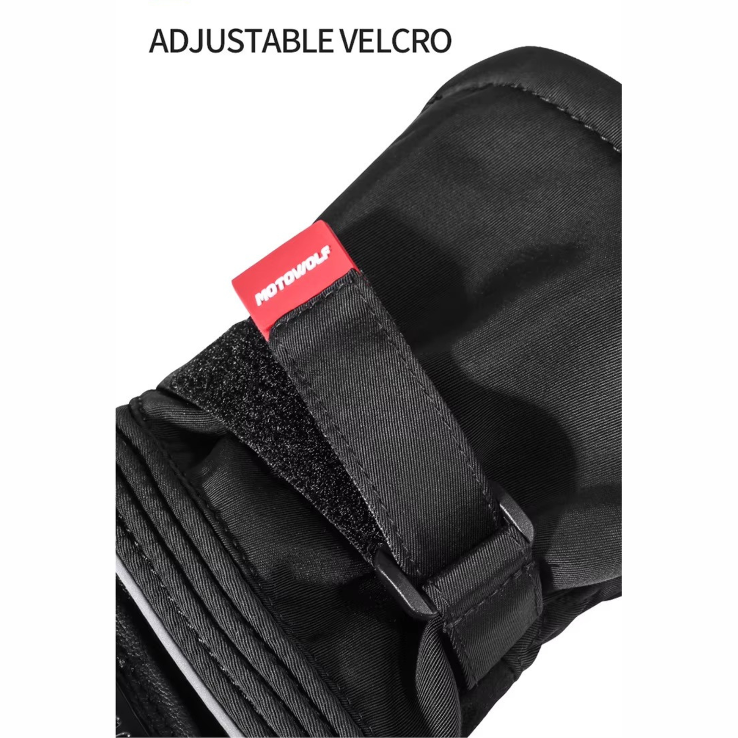 Motowolf Winter Motorcycle Gloves - MDL0318 - Black Red