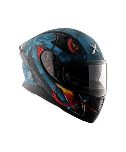 Axor Apex Venomous D/V Helmet - Dull Black Matt Blue