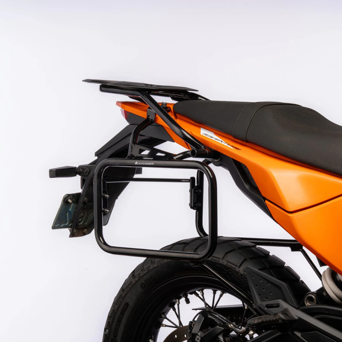 Auto Engina KTM ADV 390 (2025) Pannier / Saddle Stay + Top Rack - Black - Auto Engina