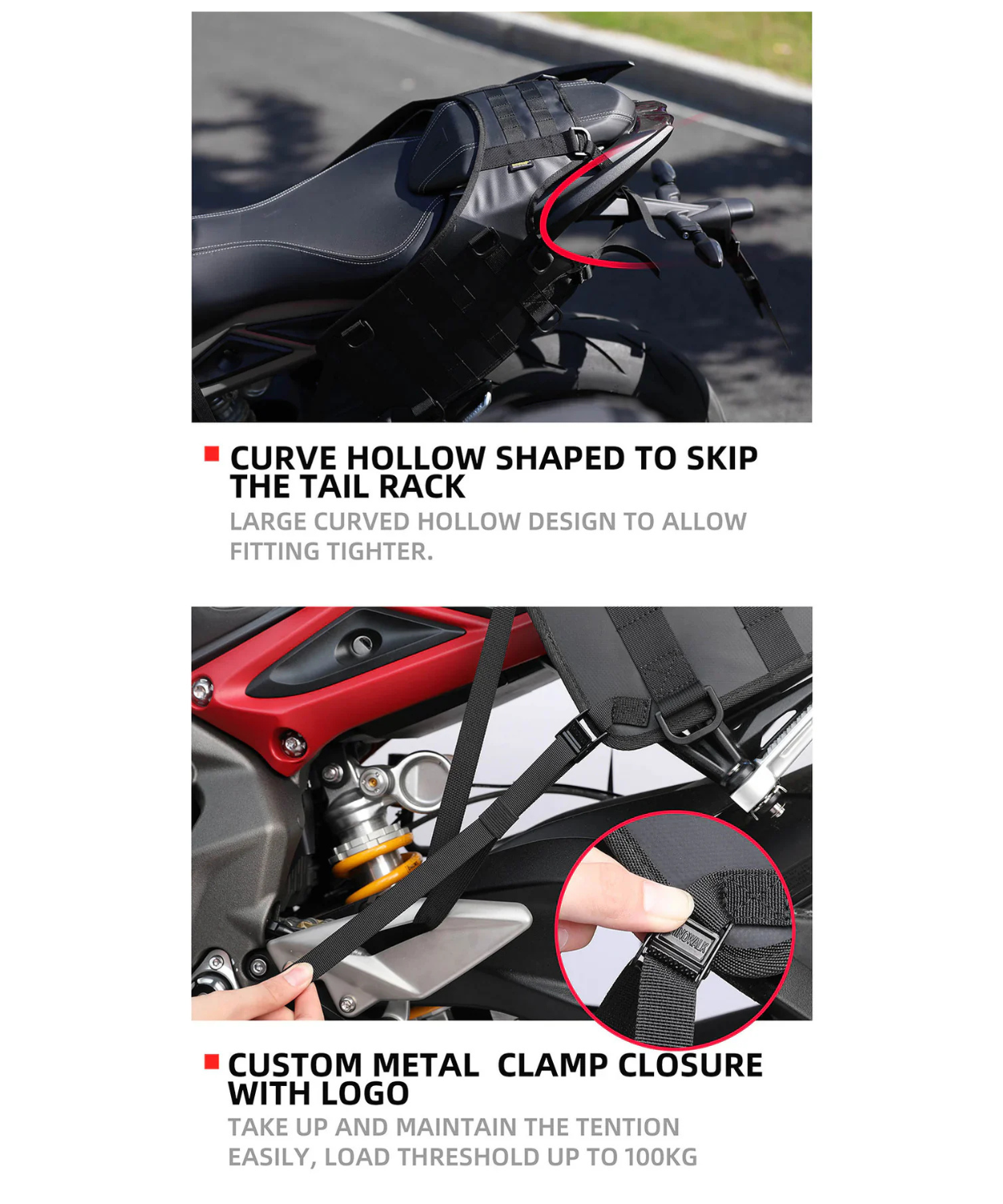 Rhinowalk Mounting Base for Tail Bag - MT002A