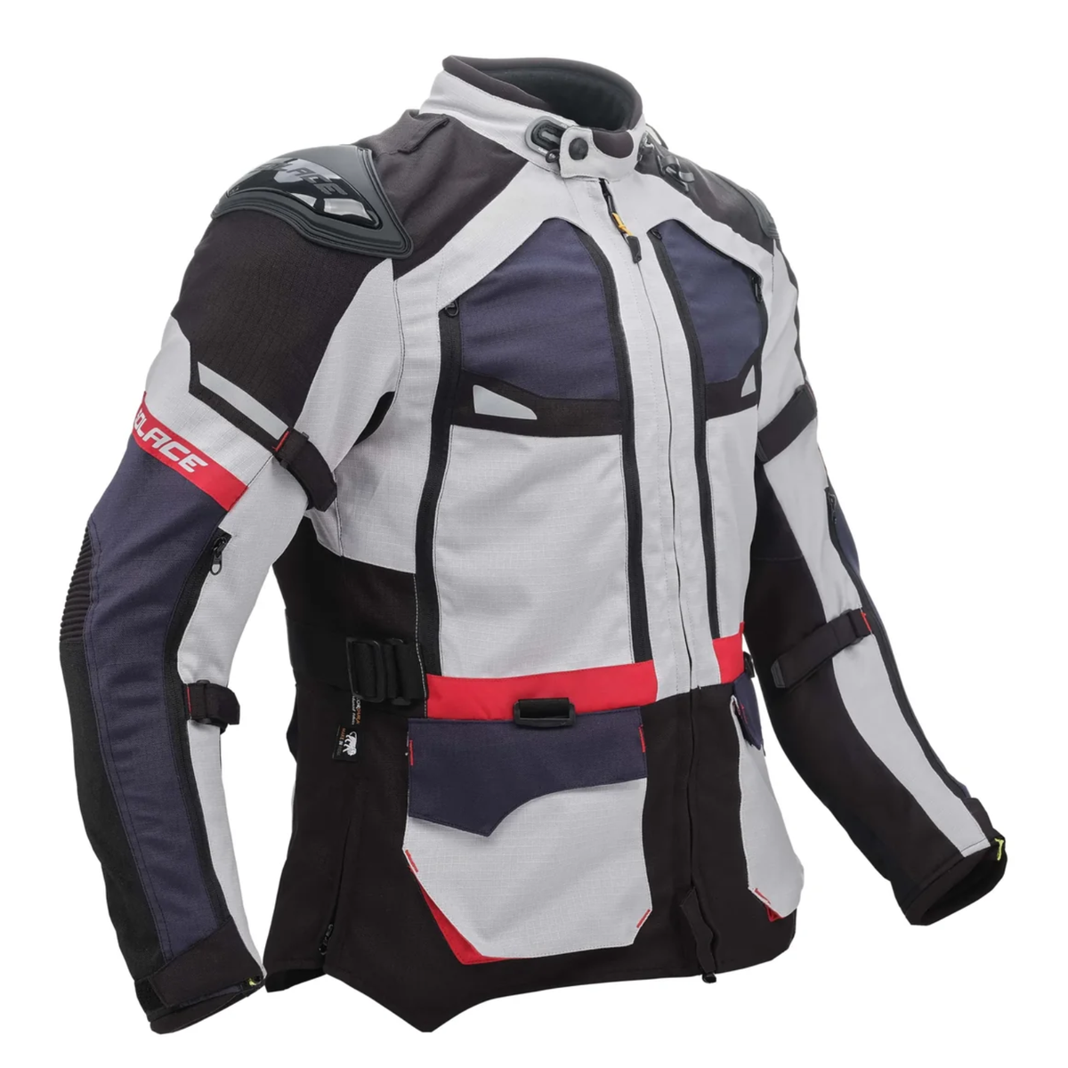 Solace Furious V4.0 Touring Jacket - Grey Black Red