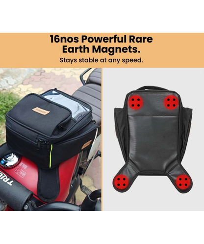 Guardian Gears Sidekick 15 L Magnetic Tank Bag with Waterproof Rain Cover