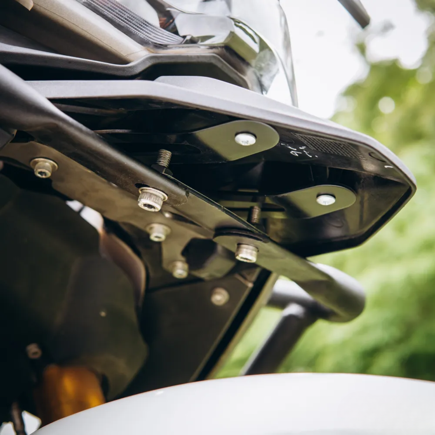 Zana TVS Apache RTX 300 Beak Version Upper & Lower Crash Guard With Slider Combo - Black - ZI-8735 / ZI-8710