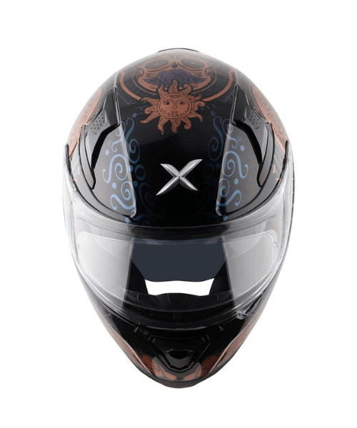 Axor Apex Trance Full Face Helmet - Black Gold