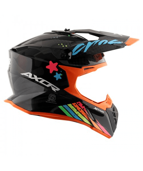 Axor X-CROSS X2 Off Road Helmet - Dull Black Grey