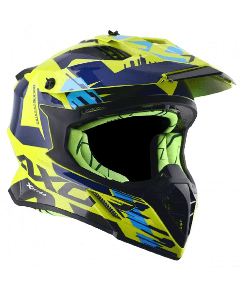 Axor X-CROSS X1 Off Road Helmet -Neon Yellow Blue