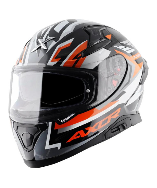 Axor Apex Streak Helmet - Gloss Black Orange