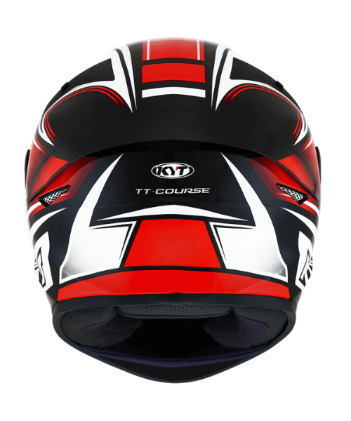 KYT TT-Course Tourist Helmet - Fluo Red