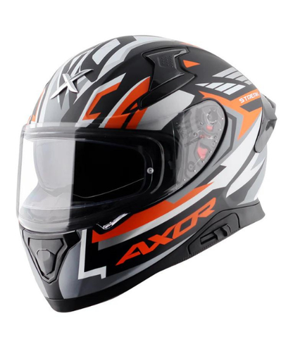 Axor Apex Streak Helmet - Dull Black Orange