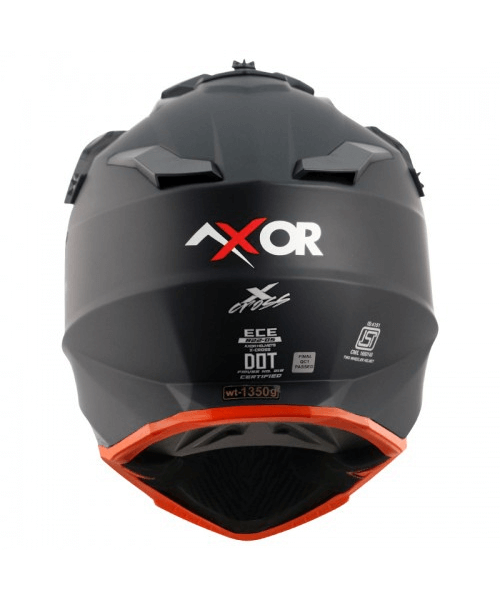 Axor X-Cross Helmet - Dull Black Orange