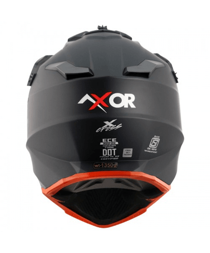 Axor X-Cross Helmet - Dull Black Orange