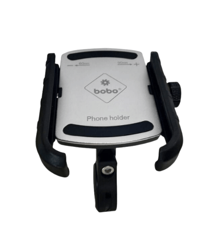 BOBO BM4 Jaw-Grip Bike / Cycle Phone Holder Motorcycle Mobile Mount - Silver