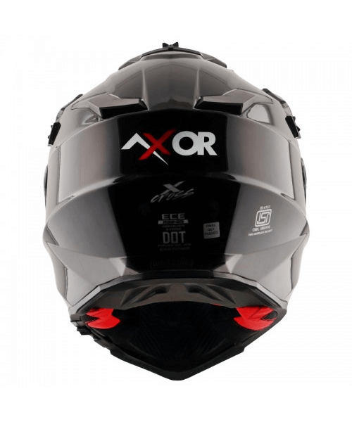 Axor X-Cross Dual Visor Sc Helmet - Black Red