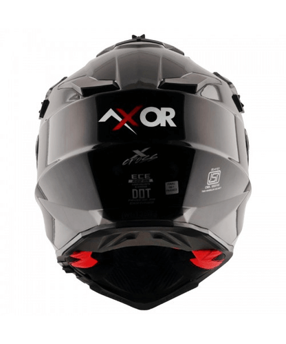 Axor X-Cross Dual Visor Sc Helmet - Black Red