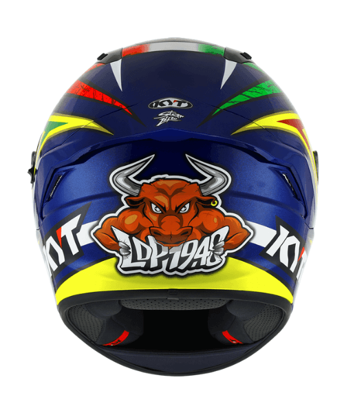 KYT Nf-R Dalla Porta Rep. Original Helmet- Red Blue Yellow