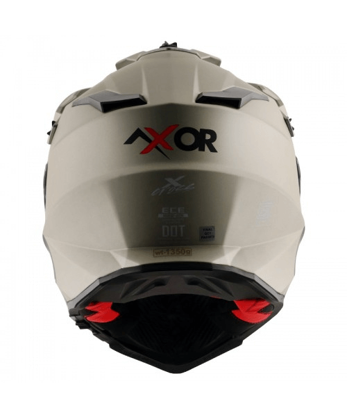 Axor X-Cross Dual Visor Sc Helmet - Nickel Red