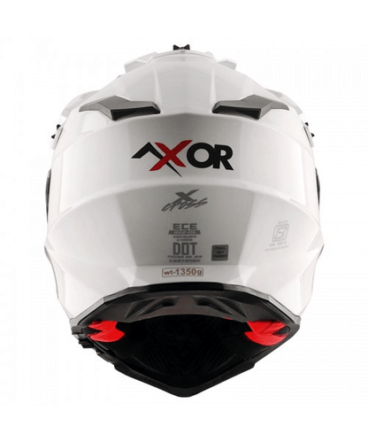 Axor X-Cross Dual Visor Sc Helmet - White Red