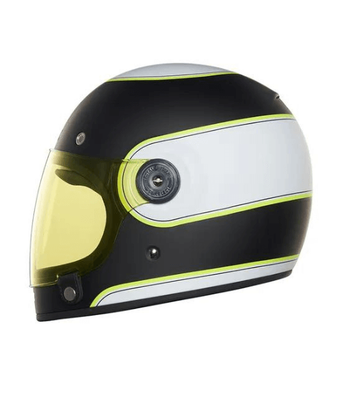 Royal Enfield Drifter V2 Helmet Centre Stripe - Matt Black