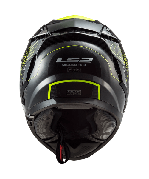 LS2 FF327 Challenger CT2 Fold Gloss Hi-Viz Helmet - Yellow