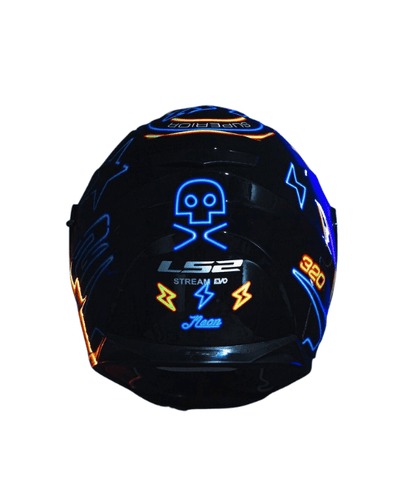 LS2 FF320 Stream Evo With Pinlock Helmet - Gloss Neon Black Blue Fluo Orange