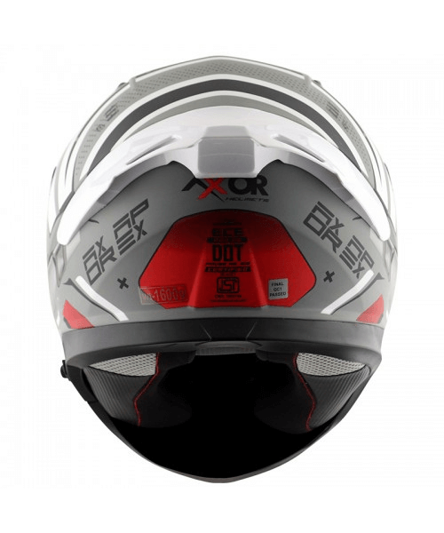 Axor Apex Hex-2 Helmet - Dull Cool Grey Red