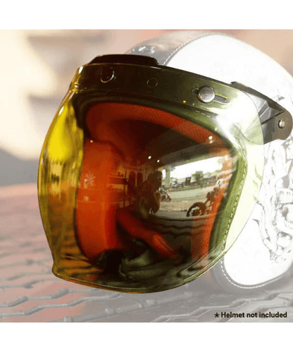 Vardenchi Bubble Visor Retractable (For Vardenchi Helmets Only) - Yellow