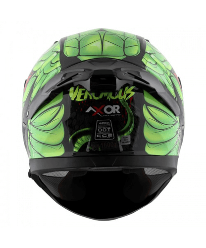 Axor Apex Venomous D/V Helmet - Black Neon Green