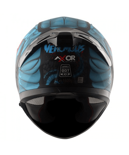 Axor Apex Venomous D/V Helmet - Dull Black Matt Blue