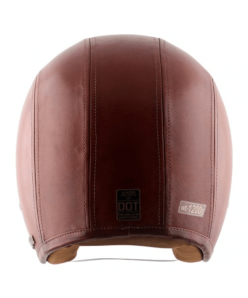 Axor Retro Jet Leather Timber Helmet - Coniac Light