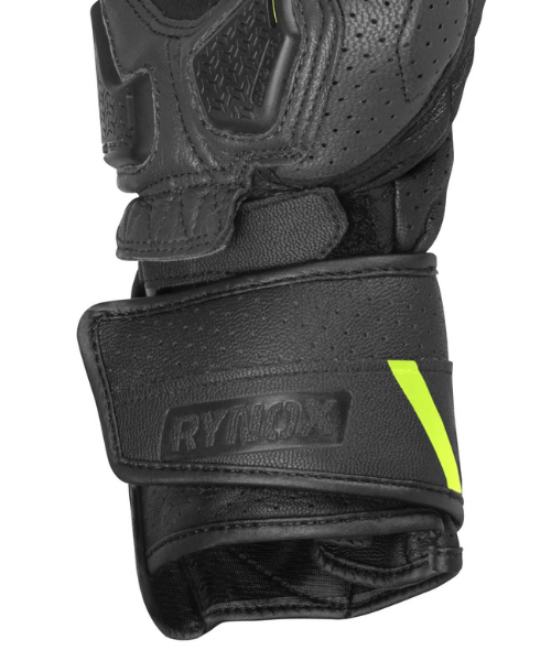 Rynox Storm Evo 3 Riding Gloves - Hi-Viz Green Black