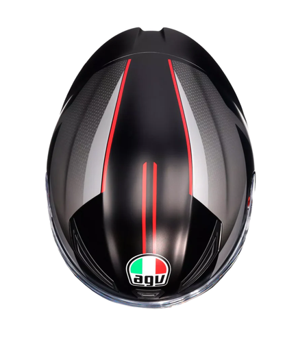 AGV K1 S Lap 034 Helmet - Matt Black Grey Red