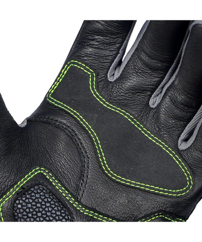 Korda D30 Adventure Riding Gloves - Black Fluorescent Yellow