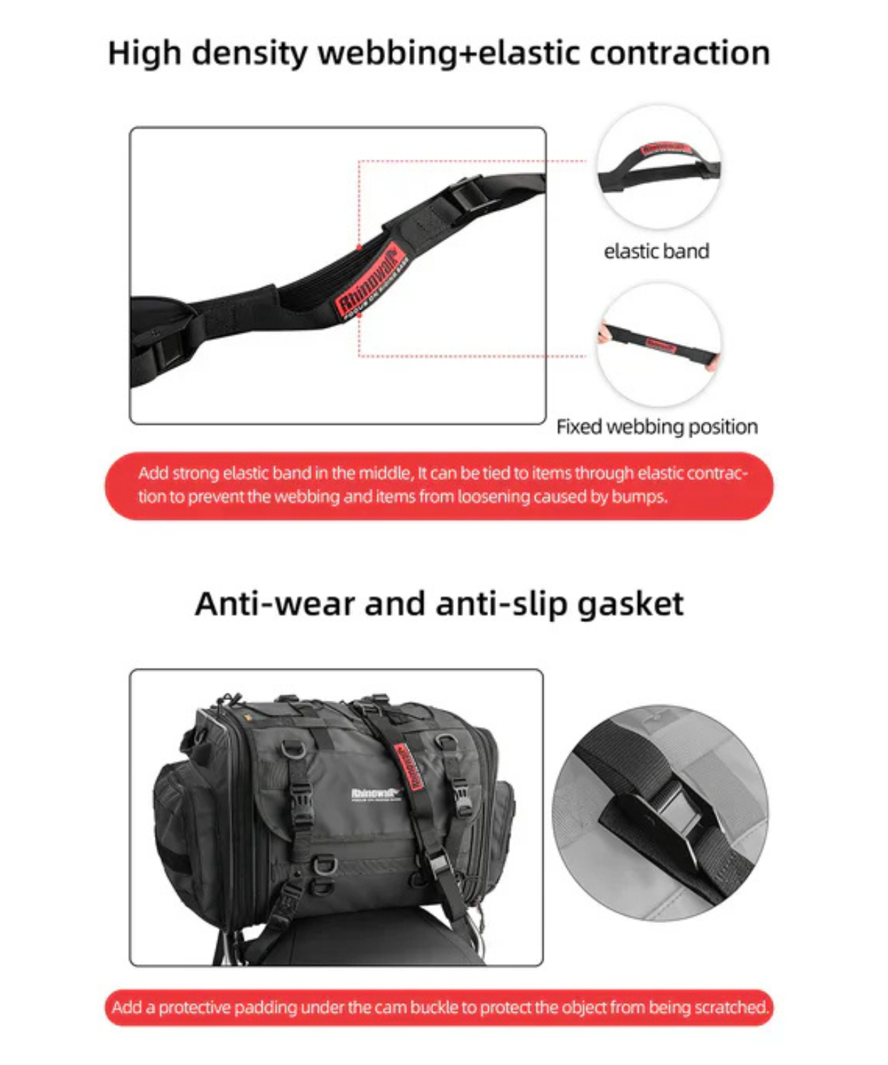 Rhinowalk Luggage Strap 2.5m - MTR005