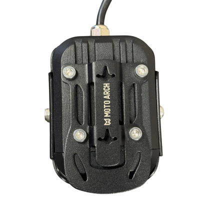 Moto Arch J05 60W Fog Light with Wireharness / Clamps / Wireless Switch - White Yellow