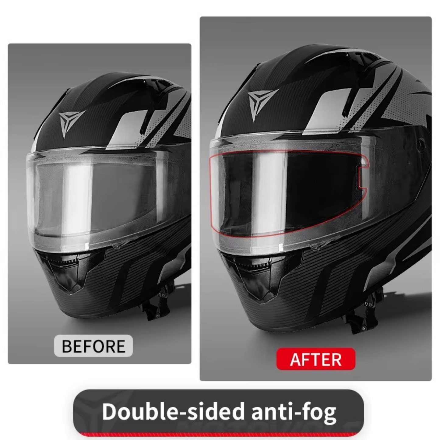 Motowolf Helmet Visor Anti-Fog Sticker - 1912B