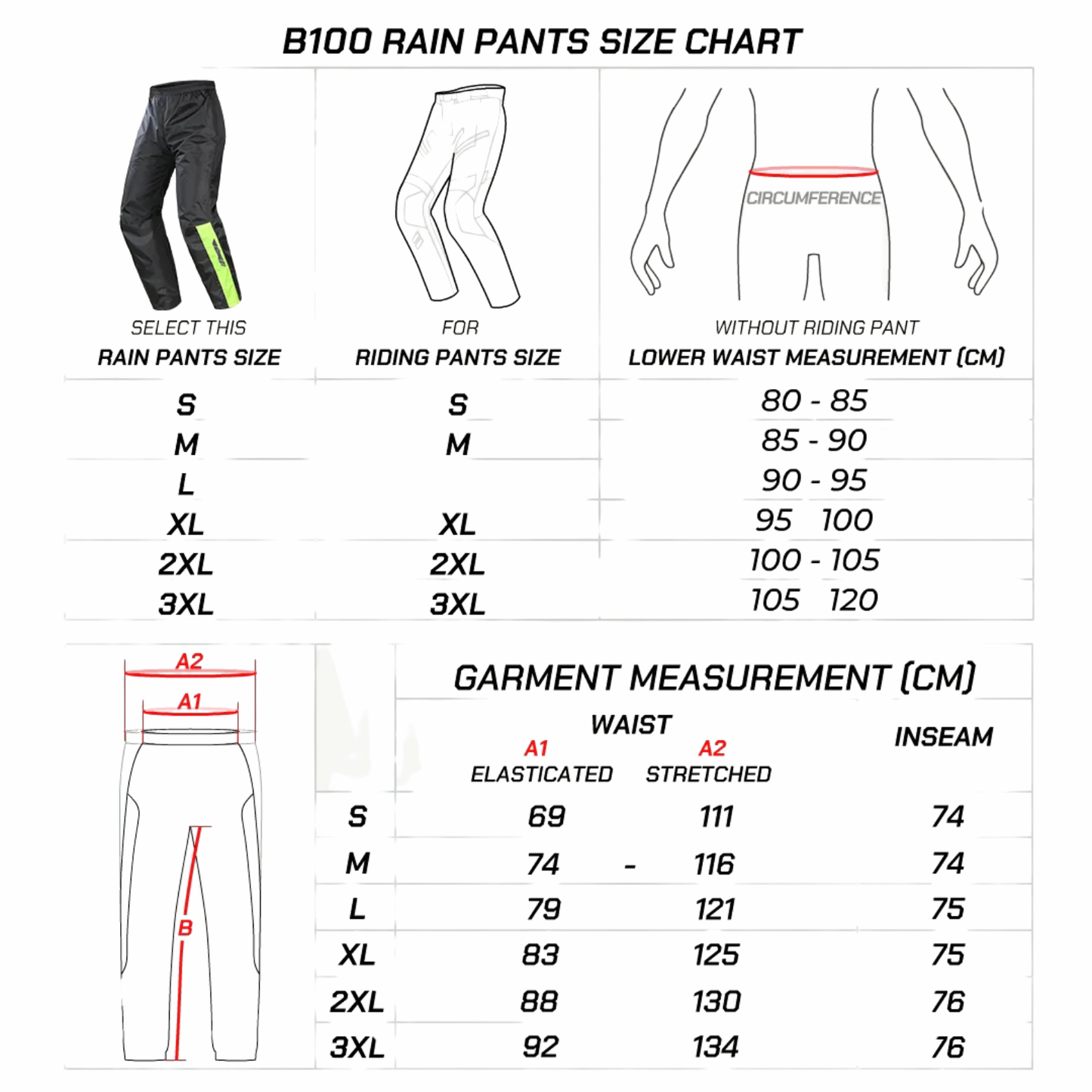 Viaterra B100 Rain Pant (2026) - Black
