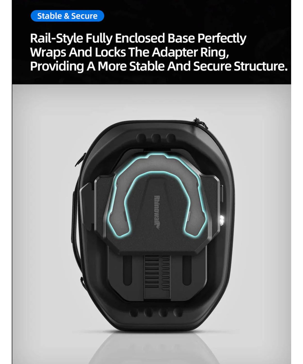 Rhinowalk Mechanic Series X Magnetic Tanklock Bag 5.6L - Black - MJX2011BK (Tanklock Ring Sold Separately)