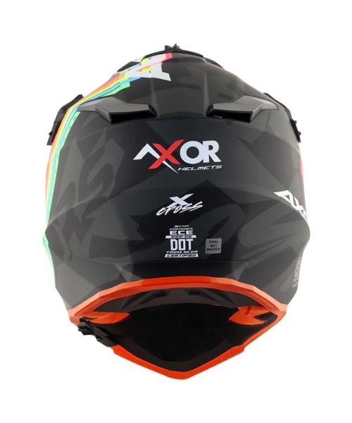 Axor X-cross X2 Dual Visor Helmet - Dull Black Grey