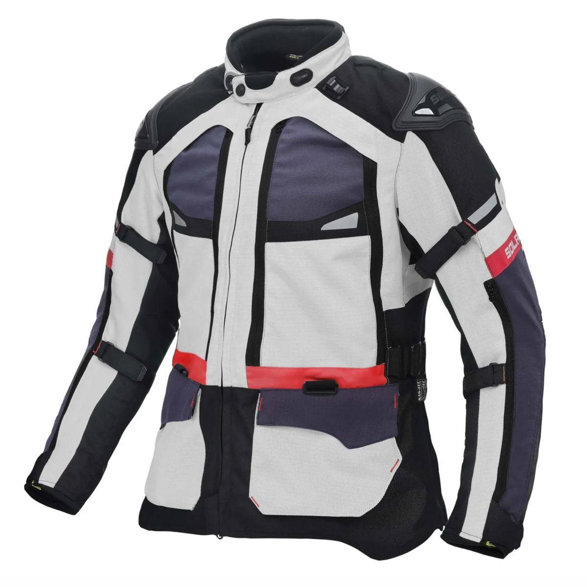 Solace Furious V4.0 Touring Jacket - Grey Black Red