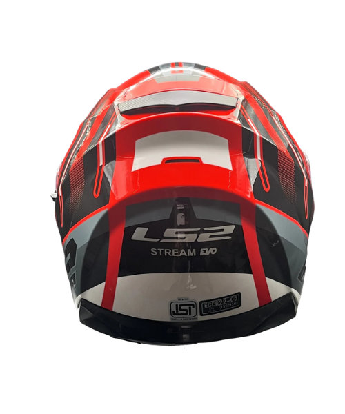 LS2 FF320 Stream Evo Shadow D Ring Helmet - Gloss Red Black White