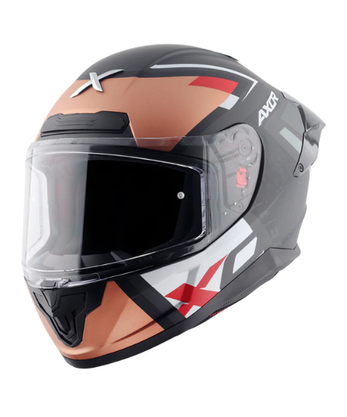 Axor Saber X-Sport Helmet - Dull Black Orange