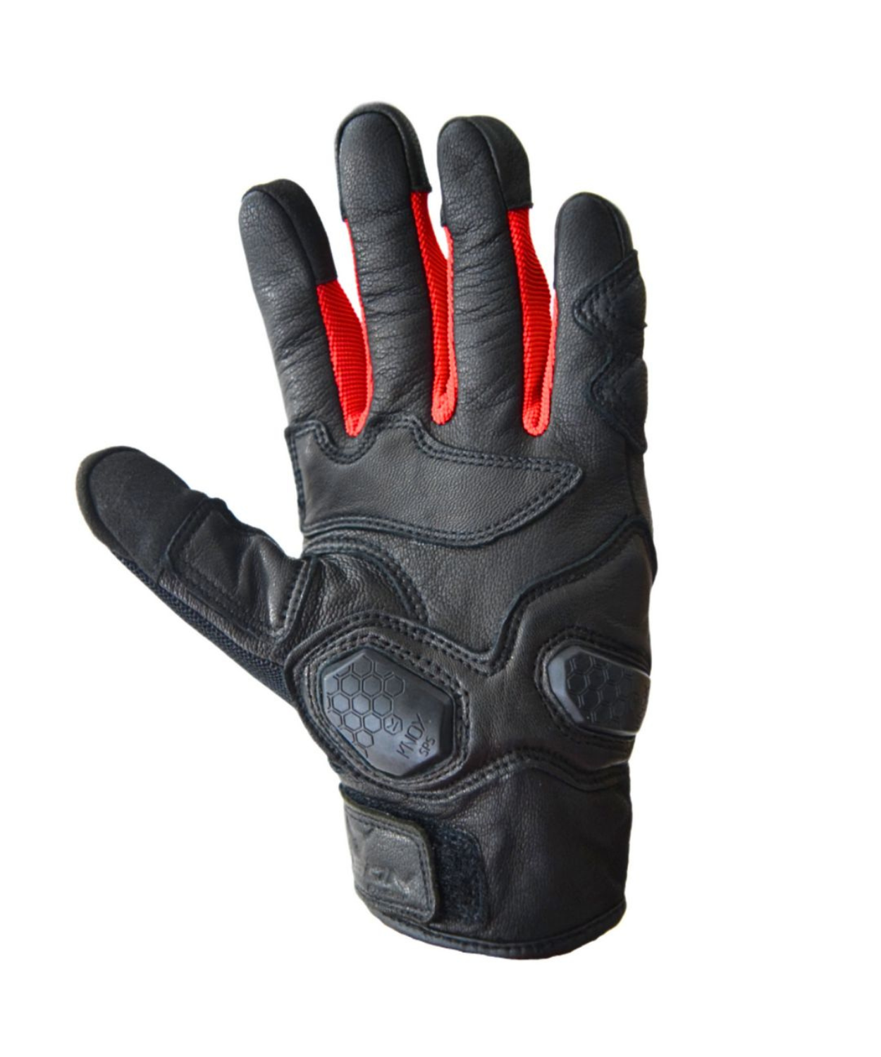 Bison ProGear Air Pro Riding Gloves - Black Red