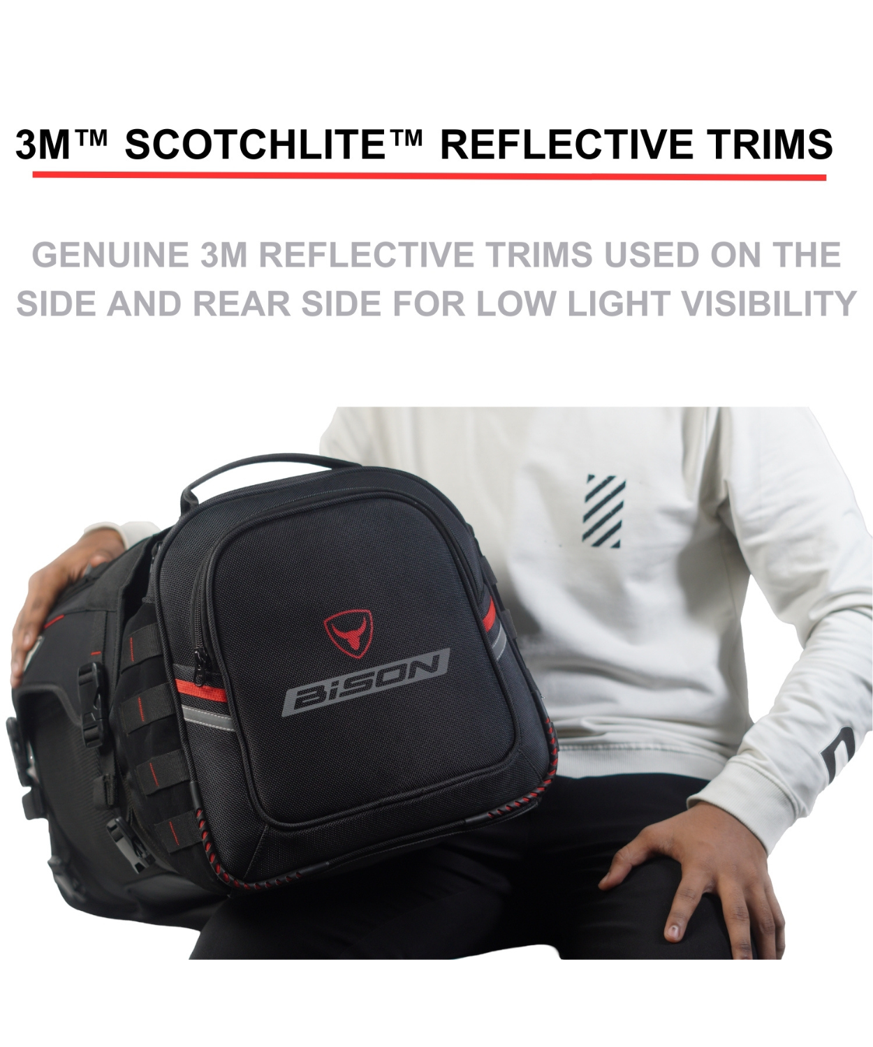 Bison ProGear Camper 50L Tail Bag - Black