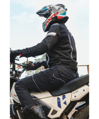 Rollin Denims Outlaw CORE-X Riding Cargo Jeans with Armour - Charcoal Black