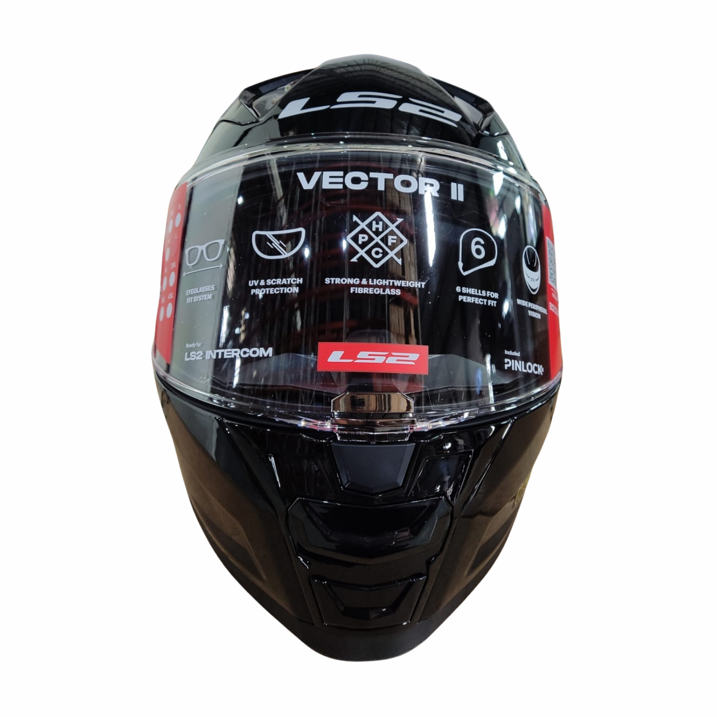 LS2 FF811 Vector ll Helmet - Solid Gloss Black